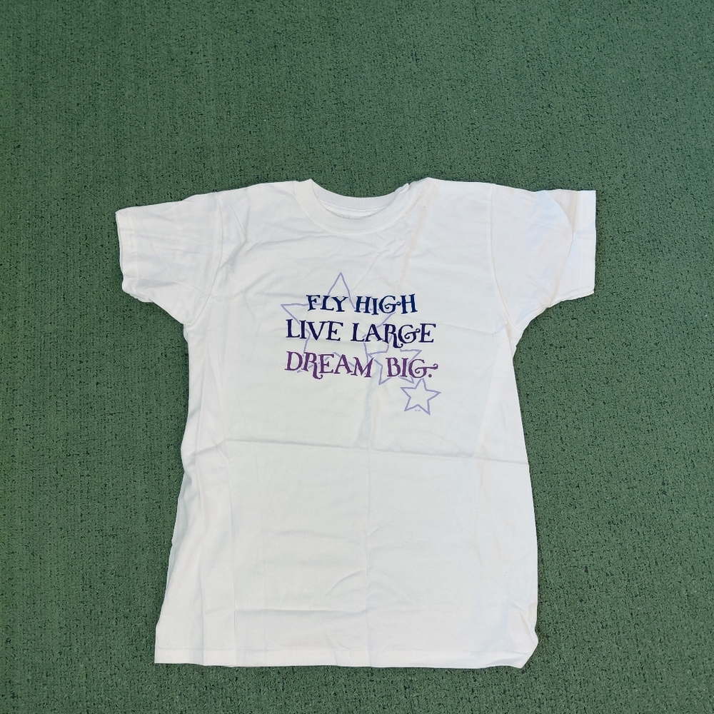 VINTAGE 2005 Unisex Fly High Live Large Dream Big T Shirt Size Small